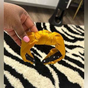 Lele sadoughi silk Knotted Headband in Goldenrod